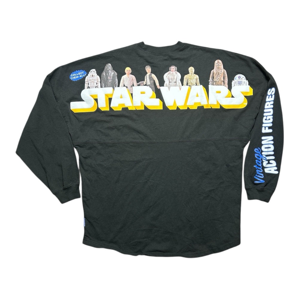 Disney Parks Star Wars Vintage Action Figures Spirit Jersey‎ Adult Medium